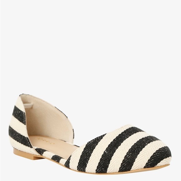 torrid Shoes Torrid Black And White Striped Flat Poshmark
